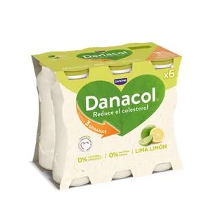 Danacol Beber 0%% Lima-Limón 6