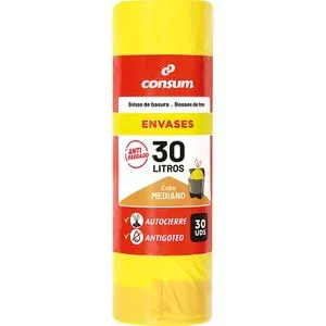 Bolsas Basura Envases 30 Litros