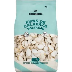 Pipas Calabaza Tostadas Sal Bolsa