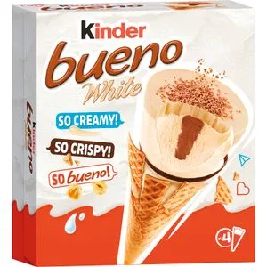 Cono Kinder Bueno White