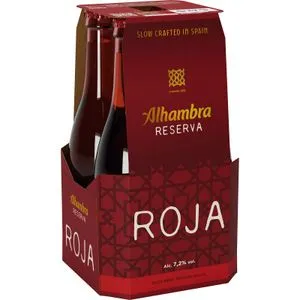 Cerveza Reserva Roja Botella Cristal Pack-4