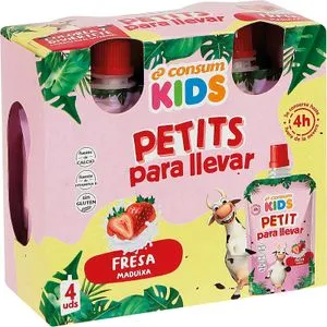 Petit para Llevar Sabor Fresa Pack de 4 U