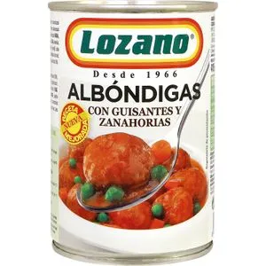 Albóndigas de Ternera Con Guisantes