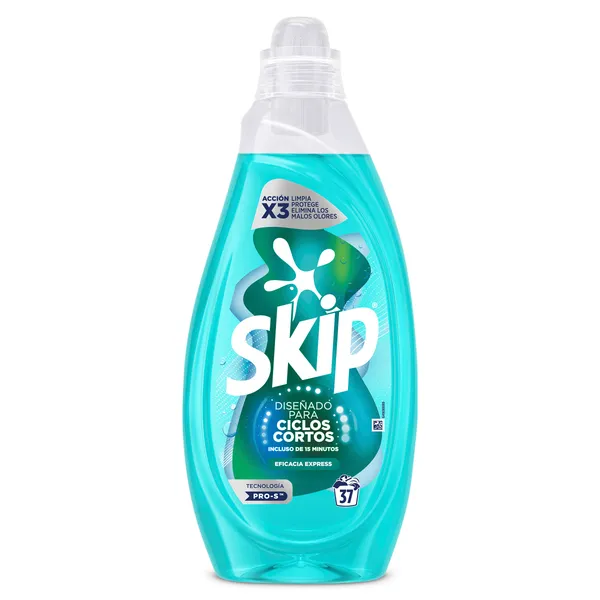 Detergente líquido para ciclos cortos Skip 37 lavados