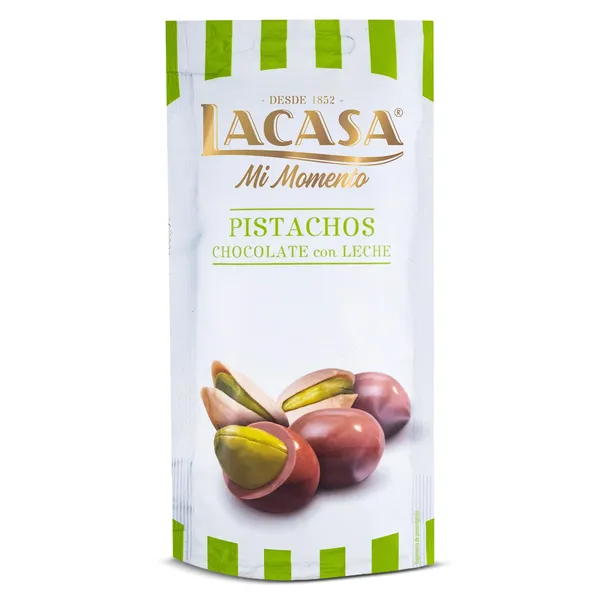 Pistachos con chocolate con leche Lacasa 50 g