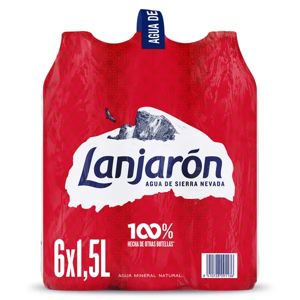 Agua mineral Lanjarón pack 6 x 1,5 L