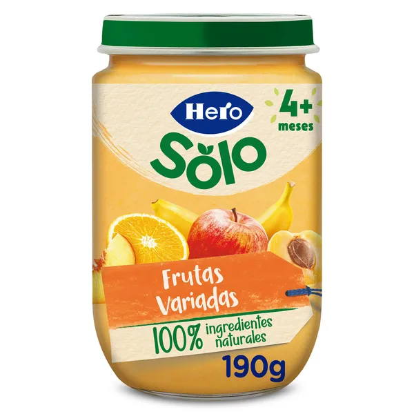 Puré de frutas variadas Hero 190 g