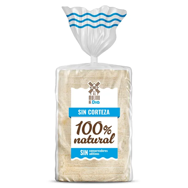 Pan de molde blanco sin corteza El Molino de Dia 450 g