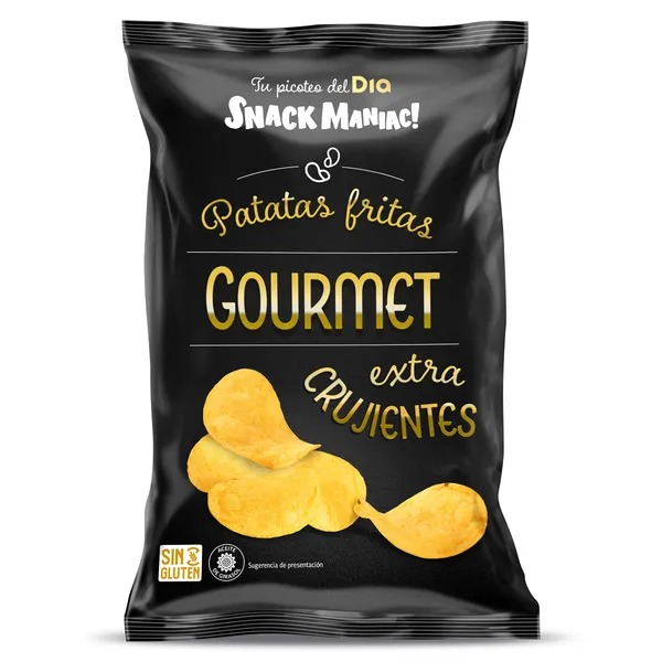 Patatas fritas gourmet extra crujientes Dia Snack Maniac 40 g