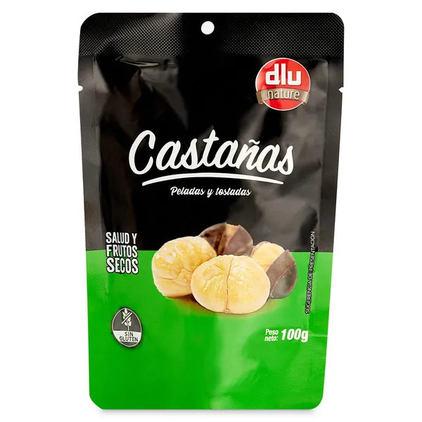 Castañas peladas y tostadas Dlu Nature 100 g