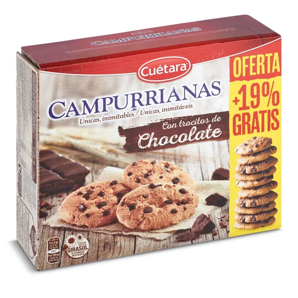 Galletas con chocolate Cuétara Campurrianas 417 g