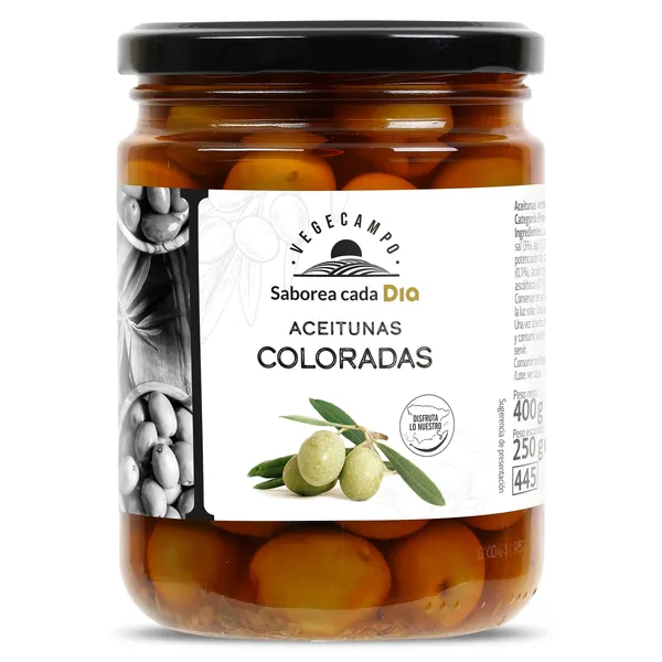 Aceitunas coloradas Dia Vegecampo 250 g