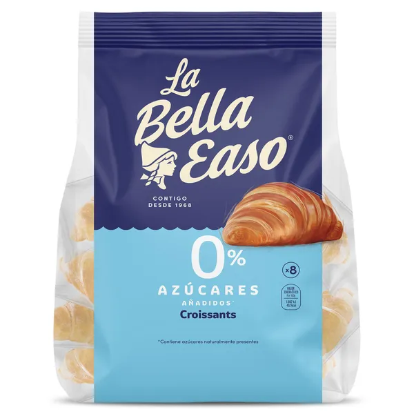 Croissants 0% azúcar añadido La bella easo 240 g