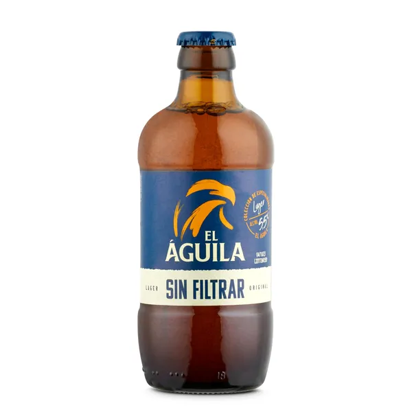 Cerveza sin filtrar El Águila 33 cl