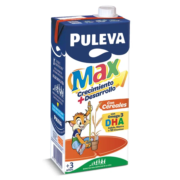 Preparado lácteo con cereales de crecimiento y desarrollo +3 años Puleva Max 1 L