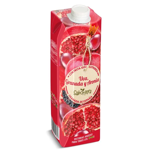 Zumo de uva, granada y aronia Dia Saborfera 1 L