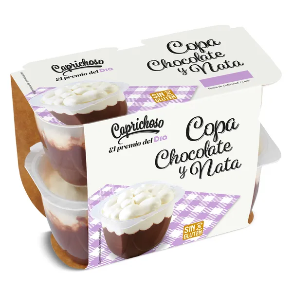Copa de chocolate y nata Dia Caprichoso 4 x 115 g