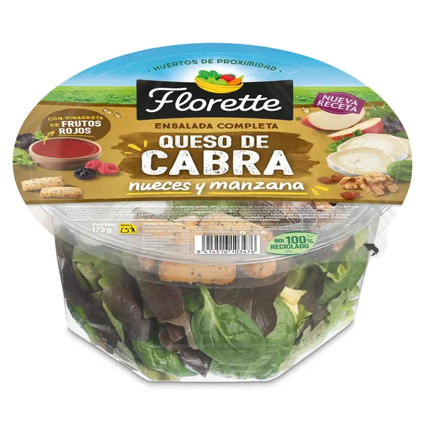 Ensalada de queso de cabra con nueces Florette 175 g