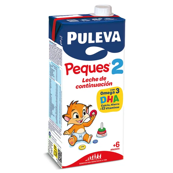 Preparado lácteo de continuación +6 meses Peques 2 Puleva 1 L