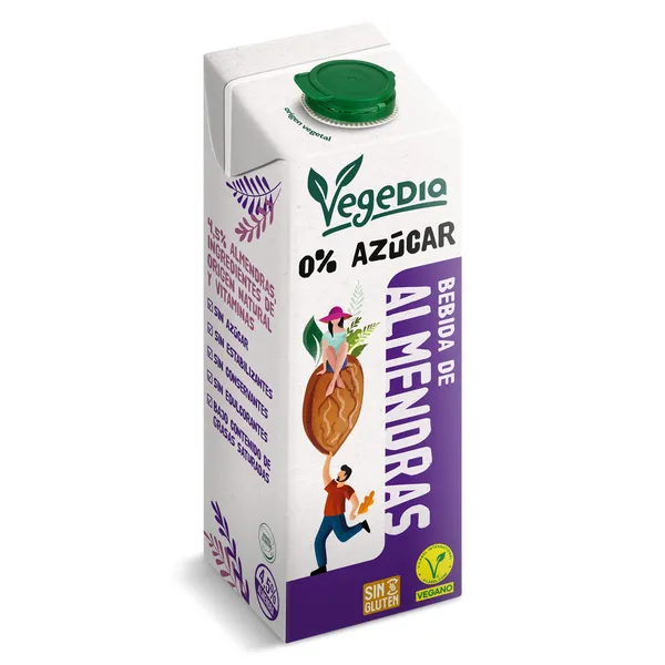 Bebida de almendras 0% azúcares Dia Vegedia 1 L