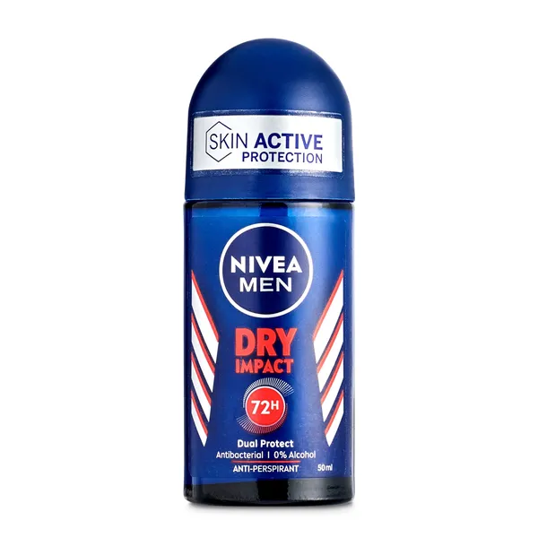 Desodorante roll-on dry impact 72 h Nivea men 50 ml