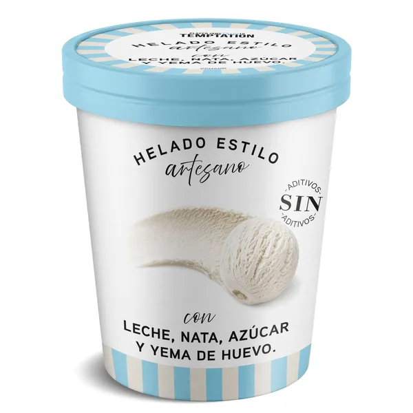 Tarrina de helado Artesano de nata Dia Temptation 400 g