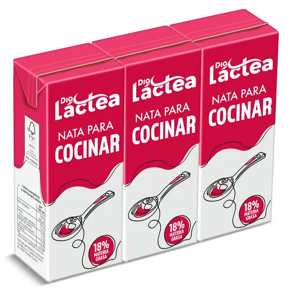 Nata para cocinar 18% M.G. Dia Láctea 3 x 200 ml