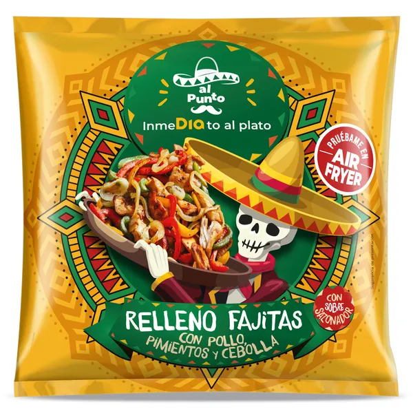 Relleno para fajitas con pollo, pimientos y cebolla Dia Al Punto 300 g