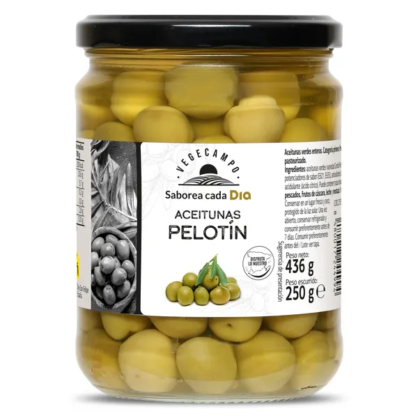 Aceitunas pelotín Dia Vegecampo 250 g