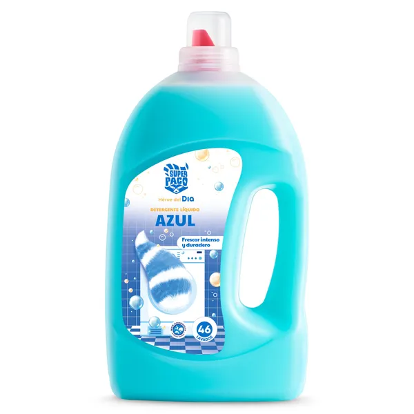 Detergente líquido azul Dia Super Paco 46 lavados