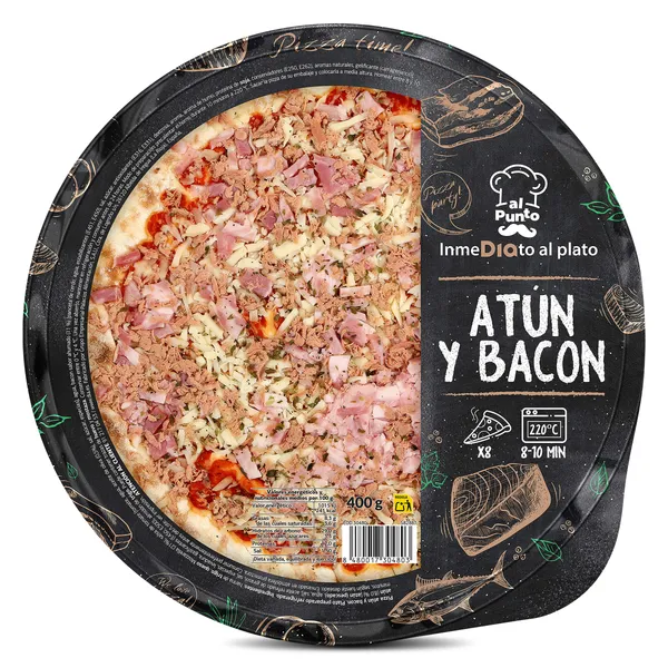 Pizza atún y bacon Dia Al Punto 400 g