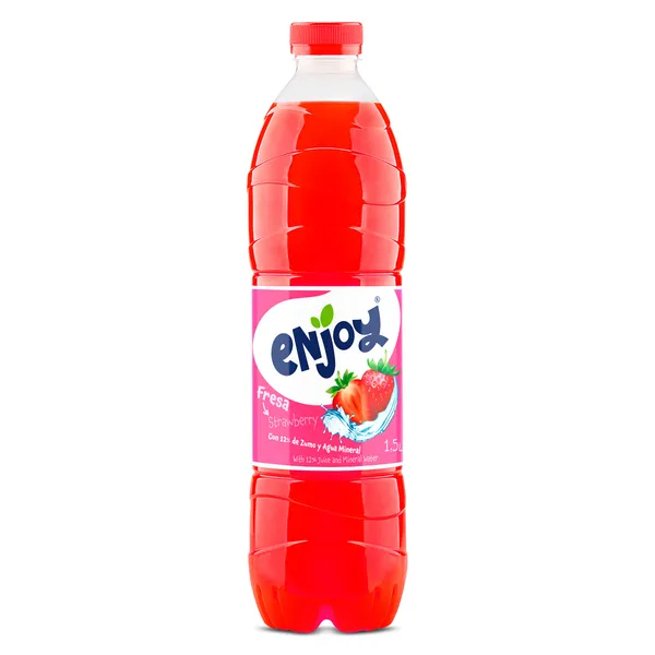 Refresco de fresa sin gas Enjoy 1,5 L
