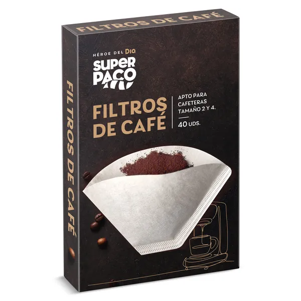 Filtros de café Dia Super Paco 40 unidades