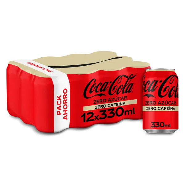 Coca-Cola zero azúcar zero cafeína 12 x 330 ml