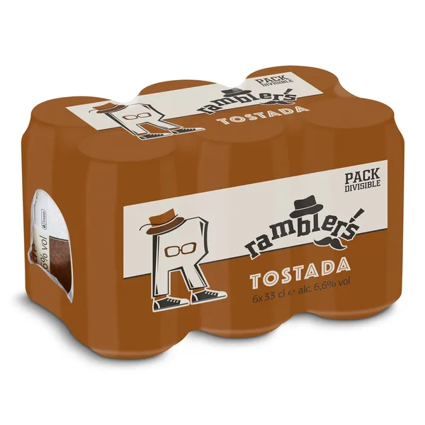Cerveza tostada Dia Ramblers pack 6 x 33 cl