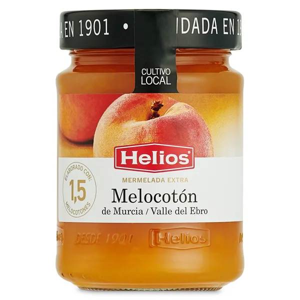 Mermelada de melocotón extra Helios 340 g