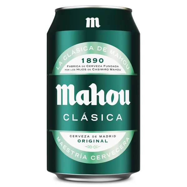 Cerveza clásica Mahou 33 cl
