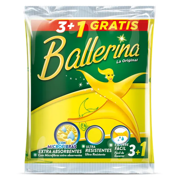 Bayeta Ballerina 4 unidades