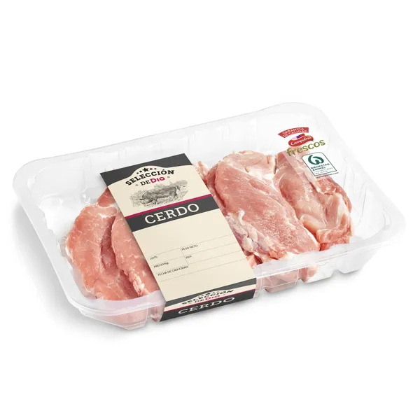 Filetes de cabeza de lomo de cerdo Selección de Dia 700 g aprox.