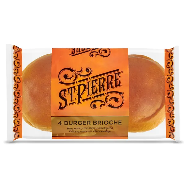 Pan de hamburguesa brioche St pierre 250 g