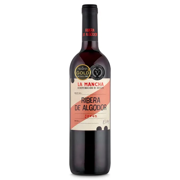 Vino tinto joven D.O. La Mancha Ribera de Algodor 75 cl