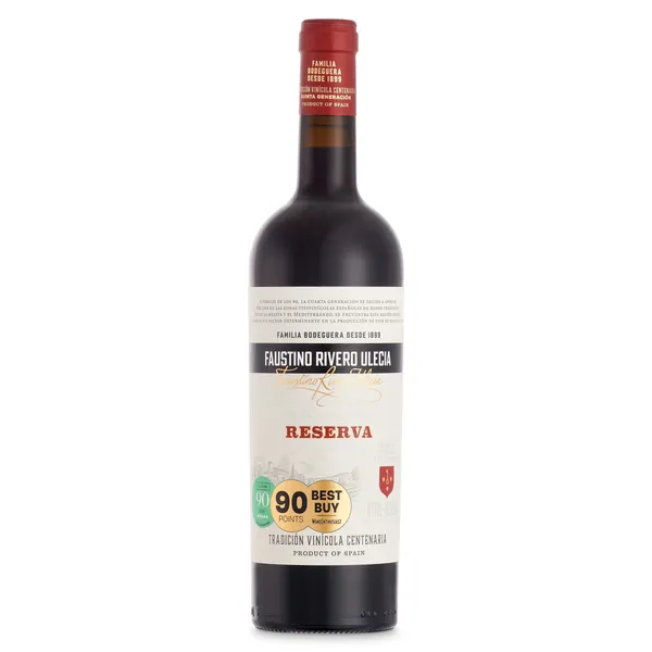 Vino tinto reserva Faustino Rivero 75 cl