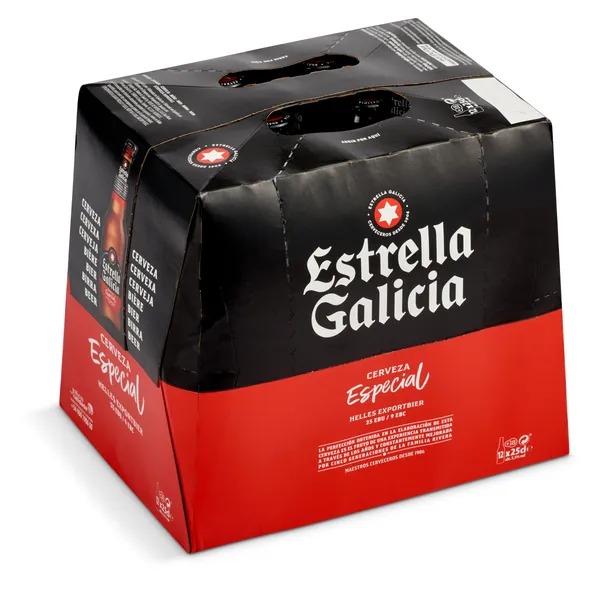 Cerveza Estrella Galicia pack 12 x 25 cl