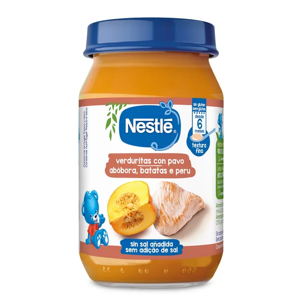 Puré de verduritas con pavo Nestlé 190 g