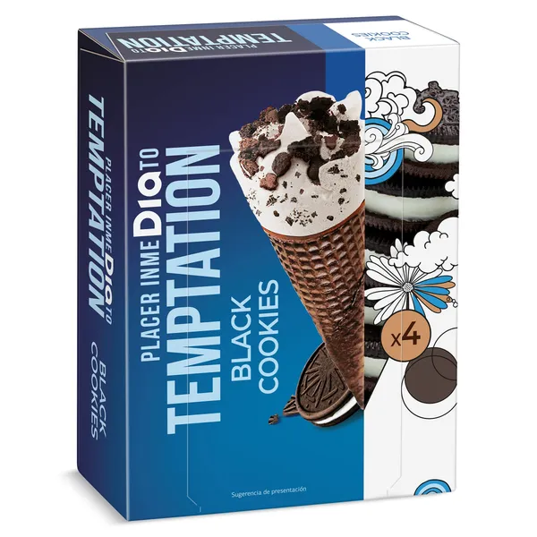 Conos cookies Dia Temptation 4 x 65 g