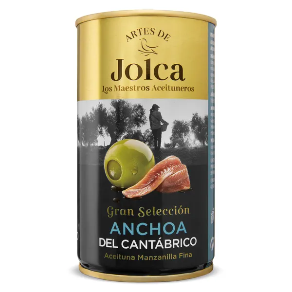 Aceitunas rellenas de anchoa del cantábrico Jolca 150 g