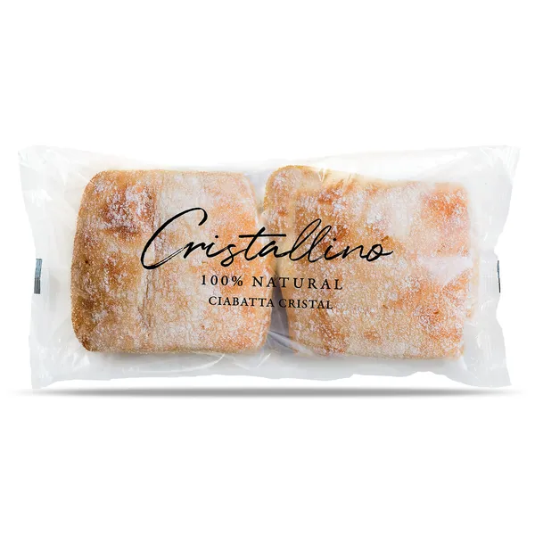 Chapata de cristal 2 unidades Cristallino 190 g
