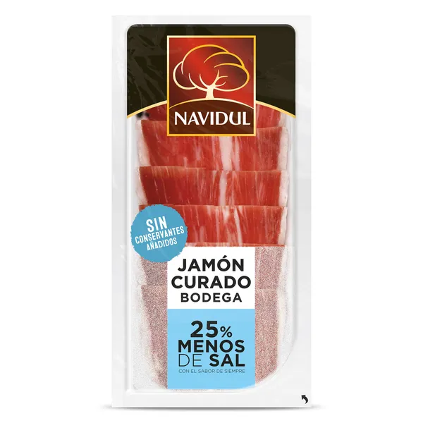 Jamón curado reducido en sal Navidul 45 g