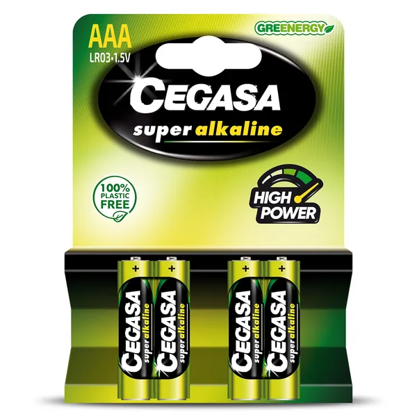Pilas alcalinas AAA Cegasa 4 unidades