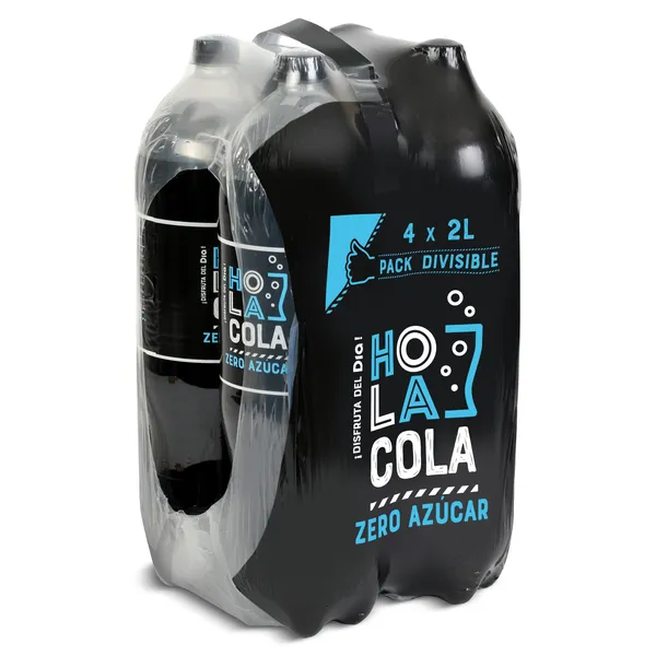 Refresco de cola zero Dia Hola Cola pack 4 x 2 L